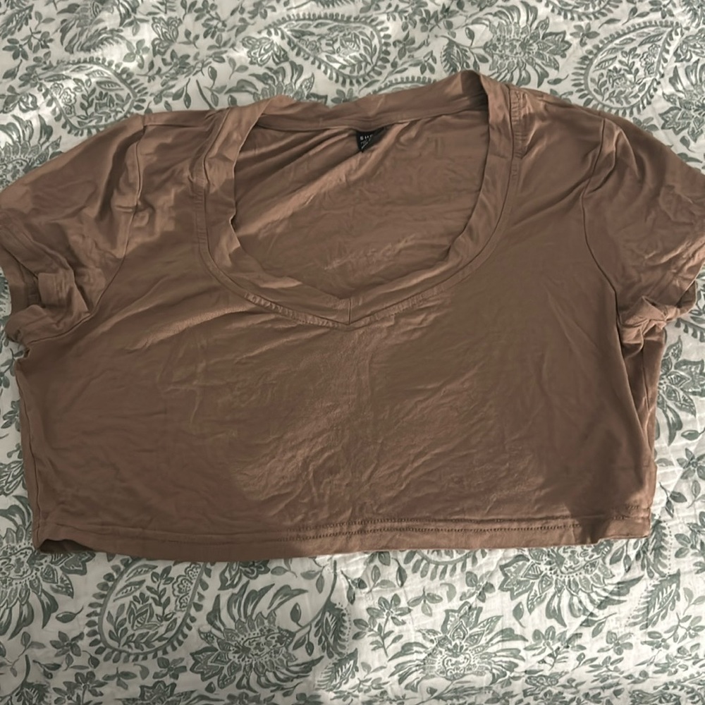Tan crop top